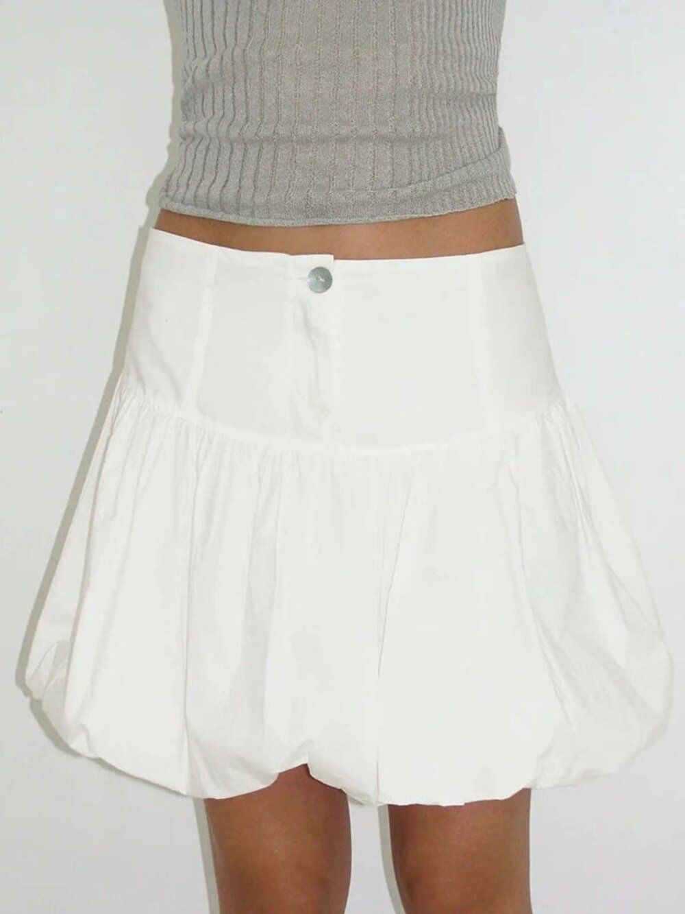 Paloma Wool white 'mini globo' skirt in size 38